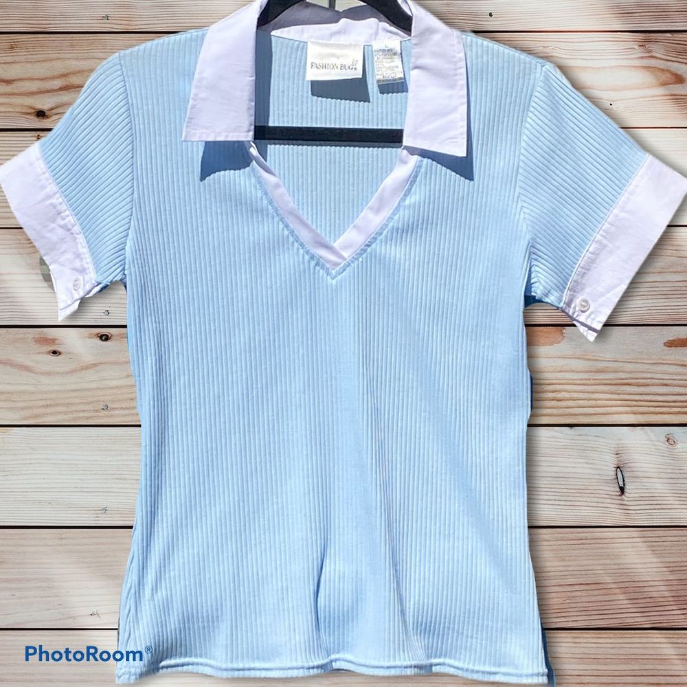 NWOT Fashion Bug Large Short Sleeve V Neck